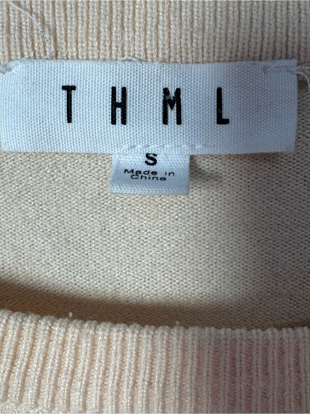 THML Smiley Face Viscose
Blend Ivory Long Sleeve Pullover Sweater Small - Picture 8 of 9